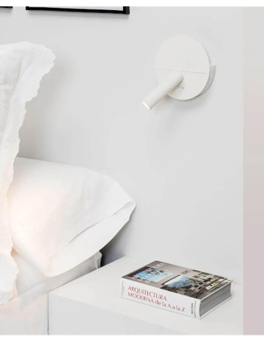 Aplique de pared con lector Duas - Faro - Lámpara orientable con USB