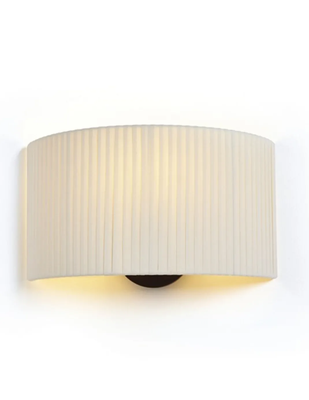 Aplique de pared Corba – Luxcambra – Pantalla encintada algodón
