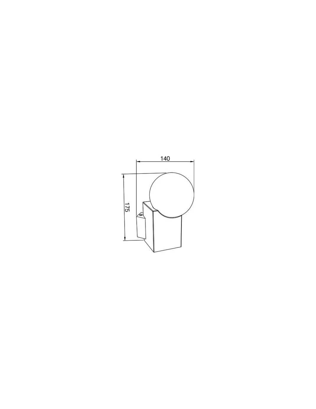 Aplique de pared Cub - Pujol