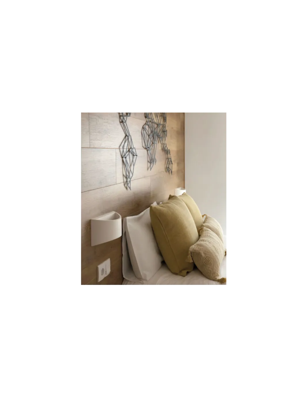 Aplique de Pared Dana - ACB - Aplique decorativo en escayola blanca