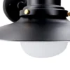 Aplique de pared de exterior Avenue – FORLIGHT – Lámpara vintage negra, IP44 E27
