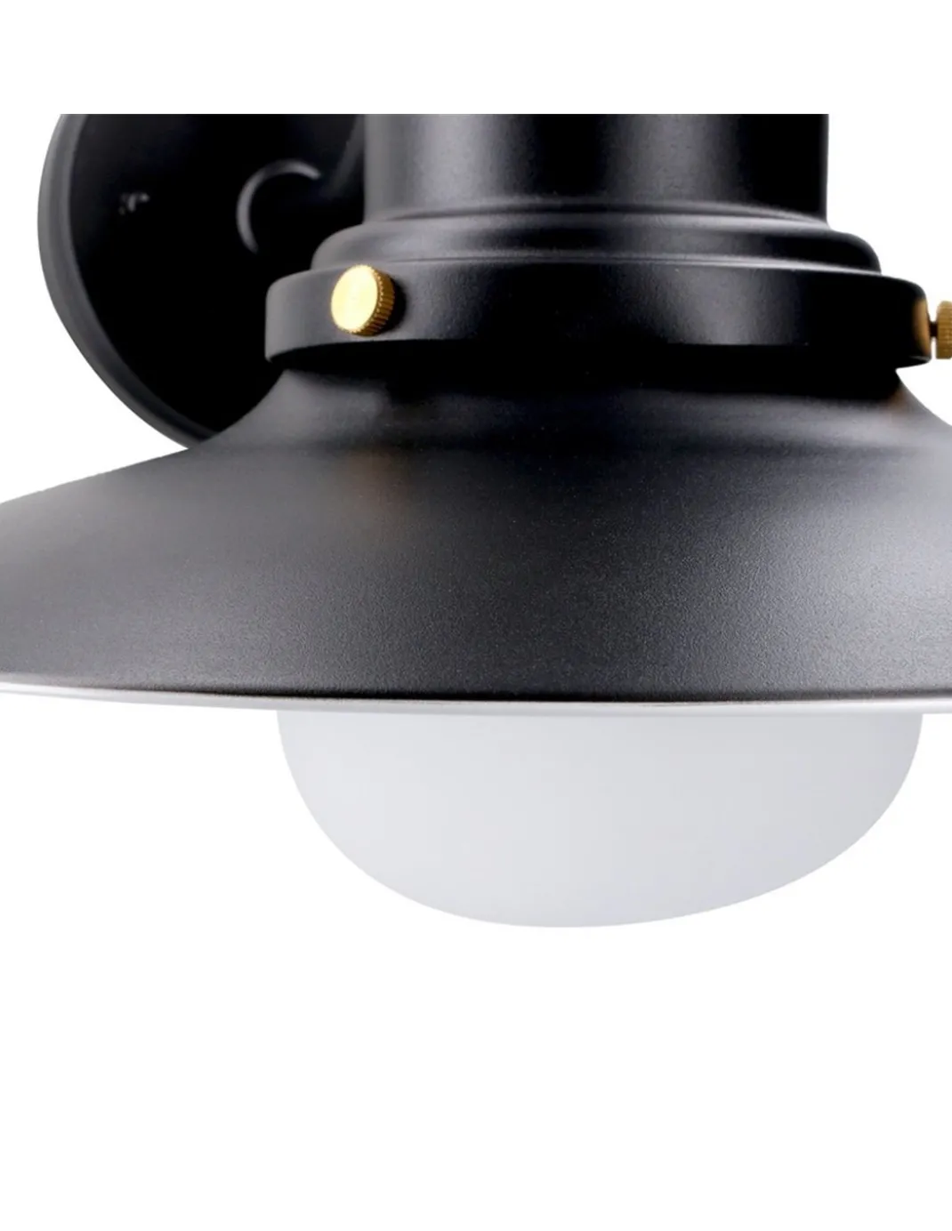 Aplique de pared de exterior Avenue – FORLIGHT – Lámpara vintage negra, IP44 E27