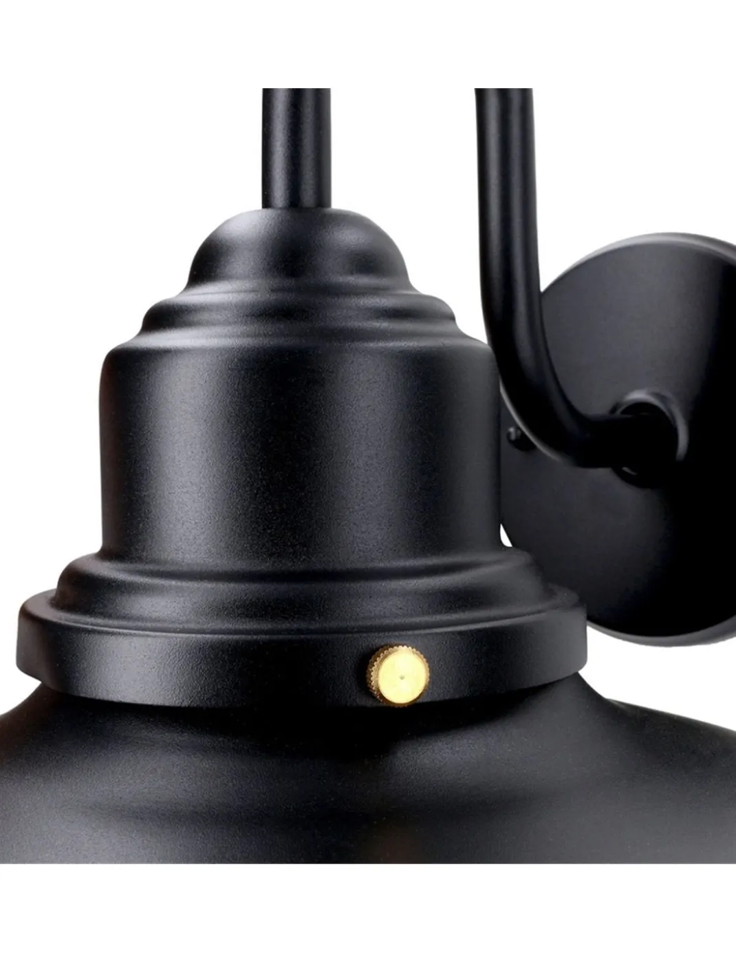 Aplique de pared de exterior Avenue – FORLIGHT – Lámpara vintage negra, IP44 E27