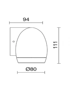 Aplique de pared de exterior antracita - Dopo - Novolux Lighting