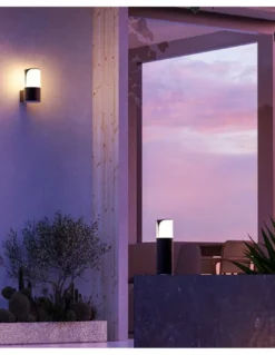 Aplique de pared de exterior Astra - FORLIGHT - Acabado gris oscuro