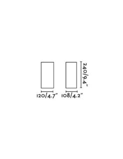 Aplique de pared de exterior Bruc – Faro – Gris oscuro, Doble luz, LED 3000K