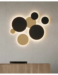Aplique de pared de exterior Combo - ACB - Aplique LED decorativo circular IP65