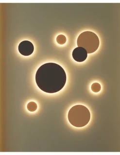 Aplique de pared de exterior Combo - ACB - Aplique LED decorativo circular IP65