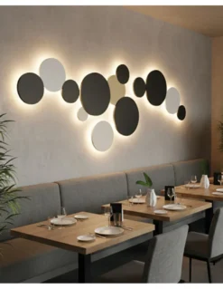 Aplique de pared de exterior Combo - ACB - Aplique LED decorativo circular IP65
