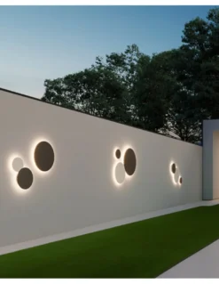 Aplique de pared de exterior Combo - ACB - Aplique LED decorativo circular IP65