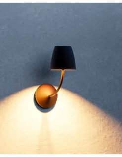 Aplique de pared de exterior Eclipta I - FORLIGHT - Lámpara decorativa en 3 colores, IP54