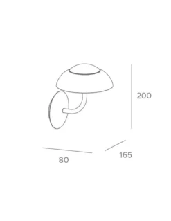 Aplique de pared de exterior Eclipta II - FORLIGHT - Diseño decorativo en 3 colores