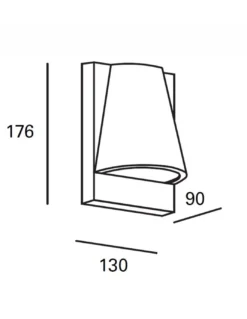 Aplique de pared de exterior Kala – FORLIGHT – Lámpara antracita, GU10 IP44