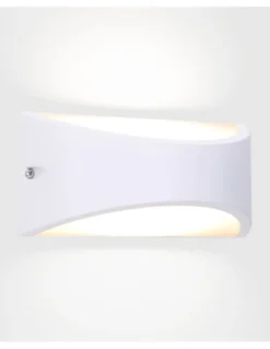 Aplique de pared de exterior Kapa – FORLIGHT – Lámpara de aluminio, LED 3000K/4000K 945 lm, Medidas: 22 cm