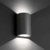 Aplique de pared de exterior Lace – Faro – Gris oscuro, IP54, LED 4000K