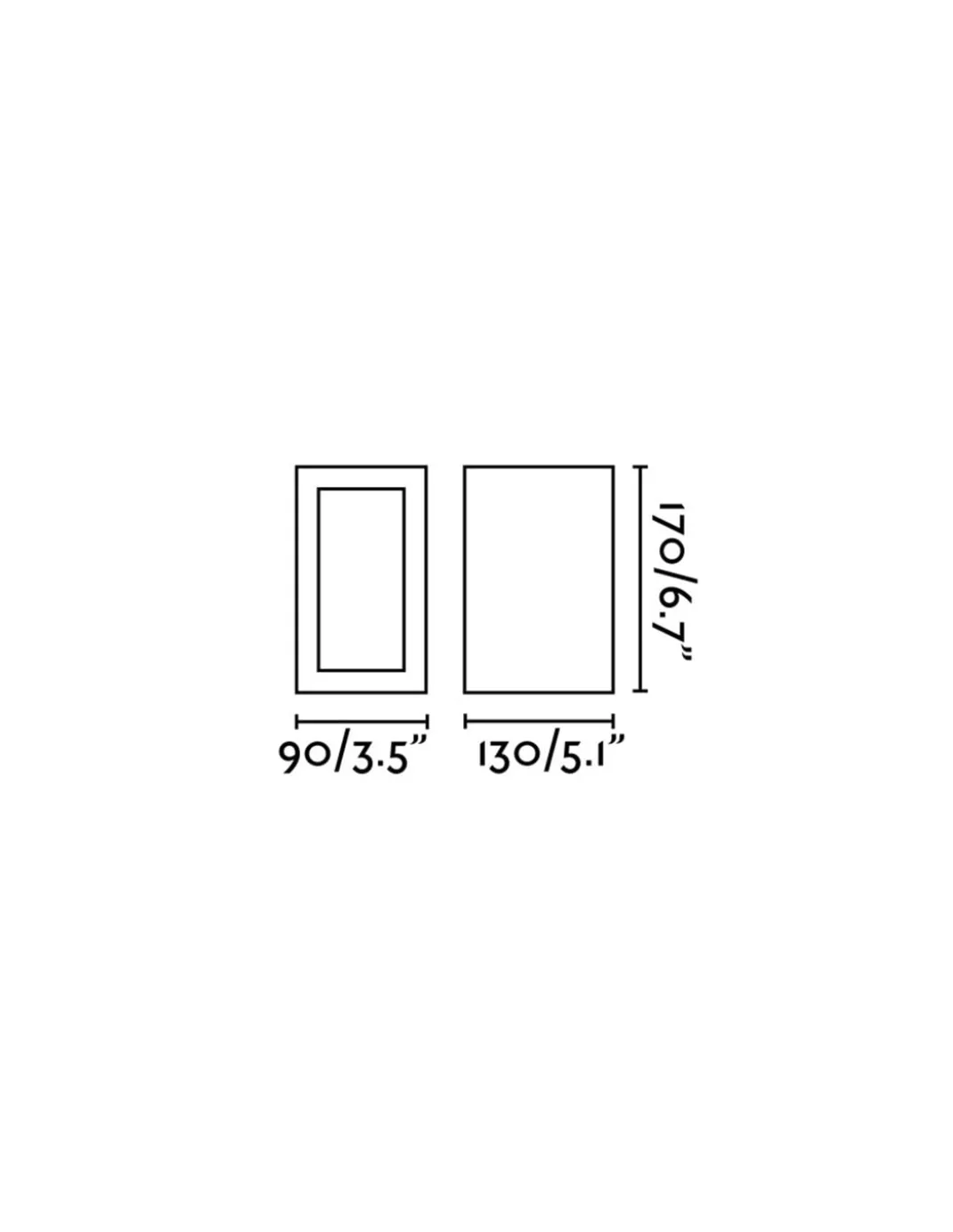 Aplique de pared de exterior Log – Faro – Aluminio gris, IP54, LED 3000K