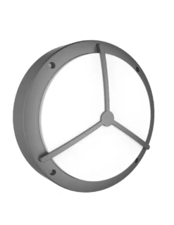Aplique de pared de exterior Mercedes - Iberlamp - Lámpara redonda en antracita