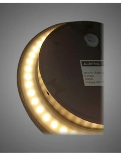 Aplique de pared de exterior Moon - Conalux - Aplique redondo de diseño moderno con luz indirecta