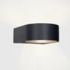 Aplique de pared de exterior Mayor – FORLIGHT – Lámpara de aluminio en gris y antracita, E27 15W IP44