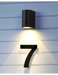 Aplique de pared de exterior Nome - Iberlamp - Diseño moderno de aluminio antracita