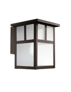 Aplique de pared de exterior Osaka - FORLIGHT - Farol exterior japonés en acero marrón óxido