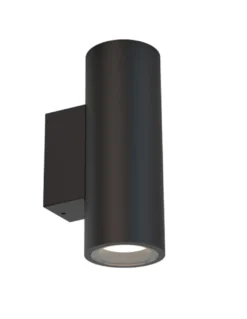 Aplique de pared de exterior Pere - Mantra - Lámpara exterior cilíndrica con doble luz, GU10