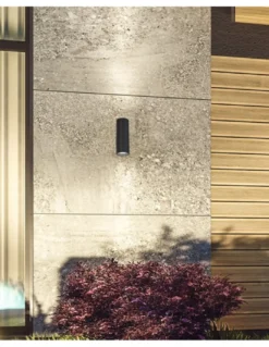 Aplique de pared de exterior Pere - Mantra - Lámpara exterior cilíndrica con doble luz, GU10