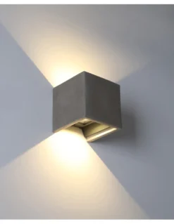 Aplique de pared de exterior Perseo - ACB - Lámpara de cemento bidireccional para fachadas