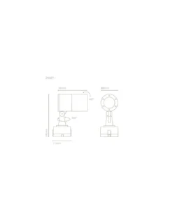 Aplique de pared de exterior Ronda 8 cm – Nexia