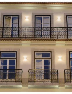 Aplique de pared de exterior Slim – FORLIGHT – Lámpara de aluminio en blanco o antracita, LED 3000K 320 lm