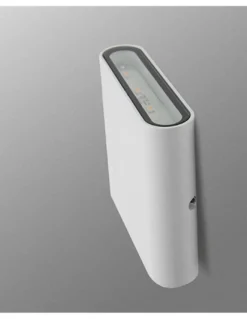 Aplique de pared de exterior Slim – FORLIGHT – Lámpara de aluminio en blanco o antracita, LED 3000K 320 lm