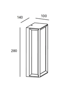 Aplique de pared de exterior Thomas – FORLIGHT – Lámpara antracita, E27 IP44, Altura: 28 cm