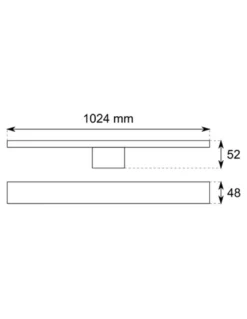 Aplique de pared de exterior Turku - Conalux - Lámpara lineal minimalista LED