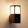 Aplique de pared de exterior Veta - FORLIGHT - Acabado negro