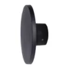 Aplique de pared de exterior Yika – FORLIGHT – Lámpara redonda negra, LED 3000K 690 lm, Diámetro: 16,4 cm