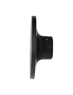 Aplique de pared de exterior Yika – FORLIGHT – Lámpara redonda negra, LED 3000K 690 lm, Diámetro: 16,4 cm