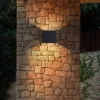 Aplique de pared de exterior Zerouno - Iberlamp - Diseño moderno en antracita