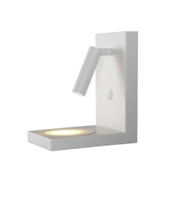 Aplique de pared de lectura Zanzibar – Mantra – Lámpara de dormitorio LED, Cargador de inducción