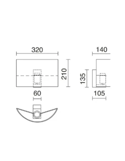Aplique de pared de tela Amsterdam - Exo – Novolux Lighting