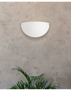 Aplique de pared Dina - ACB - Lámpara de pared semicircular de cristal doble capa