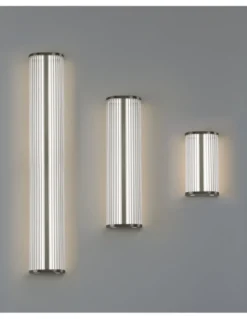Aplique de pared Diva - ACB - Aplique LED tubular de cristal ideal para baño