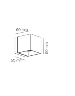 Aplique de pared DOB LED Dau 50 - Milán