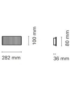 Aplique de pared Dune - Nexia - Lámpara lineal con doble iluminación