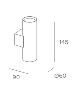 Aplique de pared Duplo - FORLIGHT - Doble iluminación