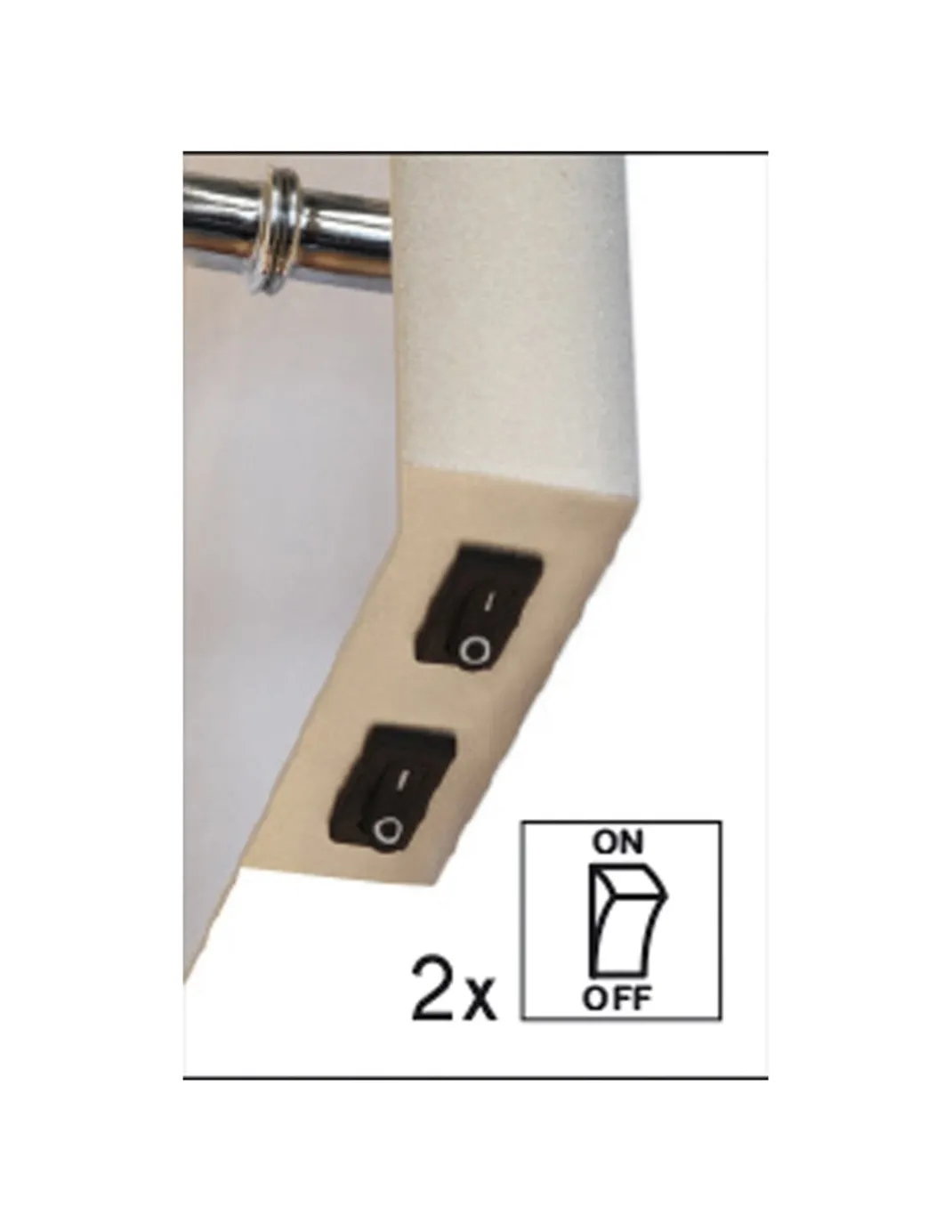 Aplique de pared Eda W - Exo - Novolux Lighting - Lámpara de lectura con pantalla blanca