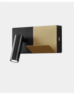 Aplique de pared E-lamp Mini – LedsC4 – Lámpara de lectura con cargador USB, LED 2700K 137 lm