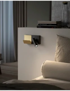 Aplique de pared E-lamp Mini – LedsC4 – Lámpara de lectura con cargador USB, LED 2700K 137 lm