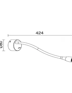 Aplique de pared Elfi - Exo - Novolux Lighting - Flexo orientable en 2 colores