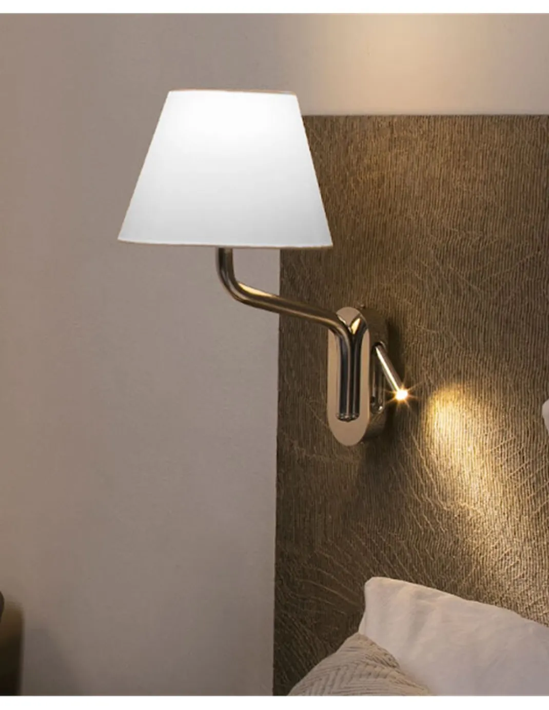 Aplique de pared Eterna Izquierda – Faro – Lámpara de lectura en 3 colores
