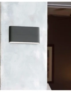 Aplique de Pared Exterior Aday - Faro - Led Gris Oscuro